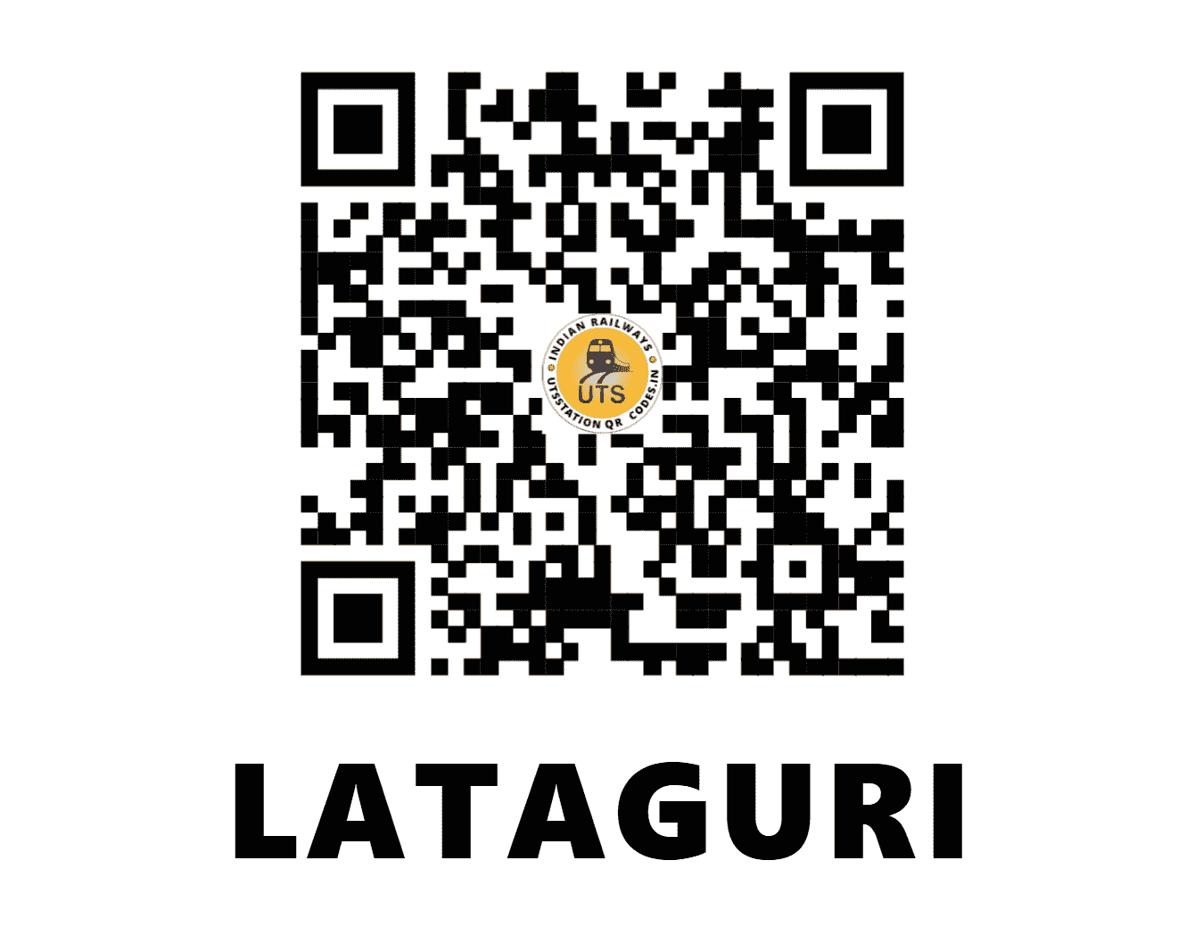 UTS QR Code for LATAGURI - LTG (NF - WEST BENGAL)